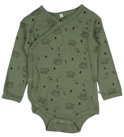 Pippi Baby Body l/æ - 4-pak - Deep Lichen Green