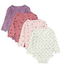 Pippi Baby Body l/æ - 4-pak - Dusty Rose