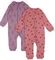 Pippi Baby Jumpsuit - Nightsuit - 2-Pack - Dusty Rose