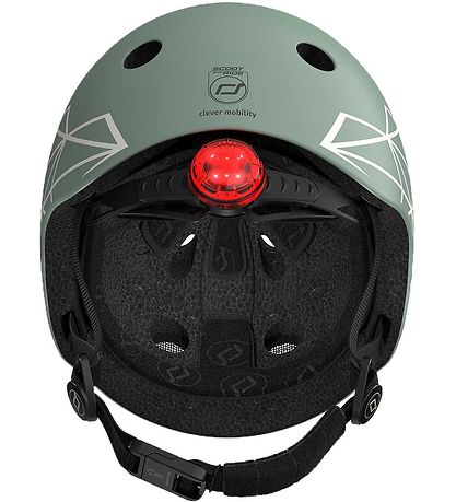 Scoot and Ride Cykelhjelm - Green Lines