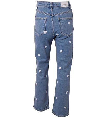 Hound Jeans - Heart Printed Denim - Blå