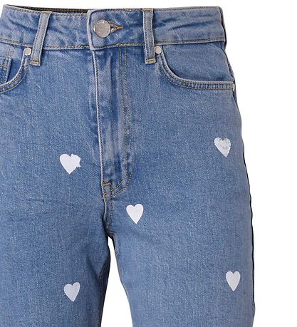 Hound Jeans - Heart Printed Denim - Blå