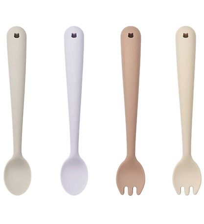 Liewood Bestik - Silikone - 4 dele - Shea - Apple Blossom