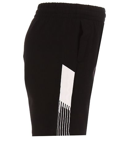 EA7 Sweatshorts - Sort m. Hvid
