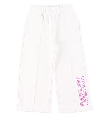 Moschino  Sweatsæt - Hvid/Rosa m. Print/Pailletter