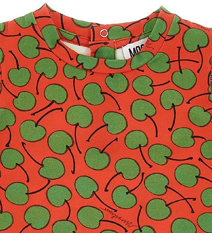 Moschino T-shirt - Rød/Grøn m. Bær