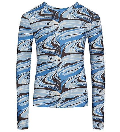 Grunt Bluse - Rib - Ime - Blå
