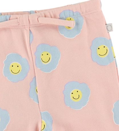 Stella McCartney Kids Sweatpants - Rosa/Lyseblå m. Blomster