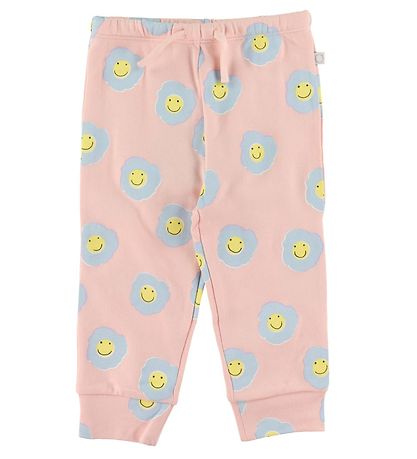 Stella McCartney Kids Sweatpants - Rosa/Lyseblå m. Blomster
