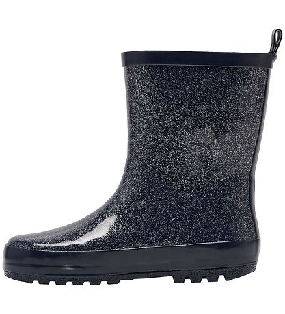 Hummel Gummistøvler - Rubber Boot Glitter Jr - Black Iris