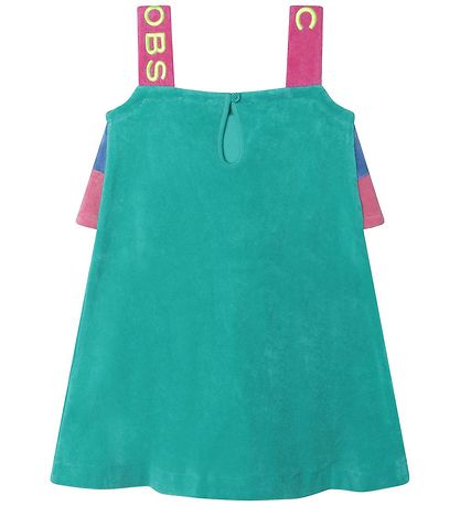 Little Marc Jacobs Kjole - Frotté - Grøn m. Blå/Rosa