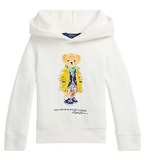 Polo Ralph Lauren Hættetrøje - Watch Hill - Hvid m. Bamse