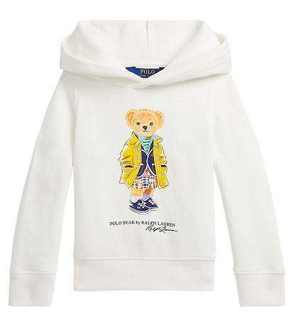 Polo Ralph Lauren Hættetrøje - Watch Hill - Hvid m. Bamse