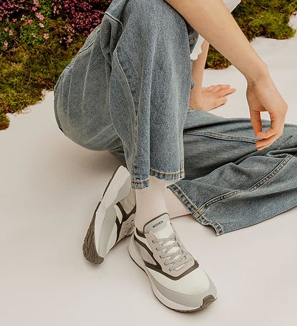 Woden Sko - Stelle Transparent - Sea Fog Grey