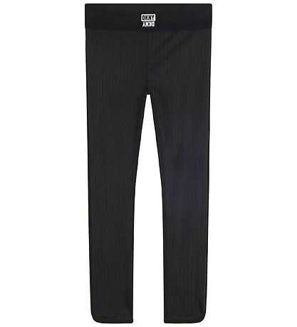 DKNY Leggings - Sort m. Striber