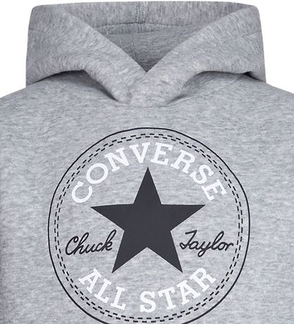 Converse Hættetrøje - Grey Heather