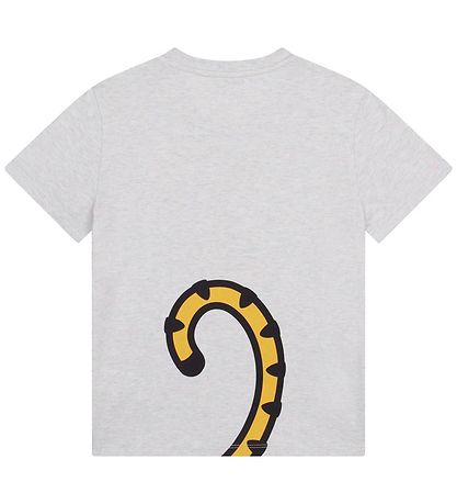 Kenzo T-shirt - Gråmeleret  m. Tiger