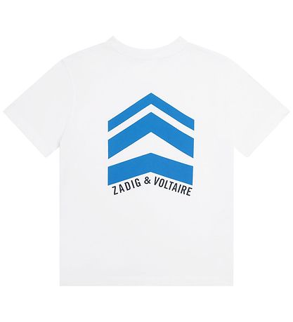 Zadig & Voltaire T-shirt - Hvid m. Blå