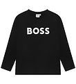 BOSS Bluse - Sort m. Hvid