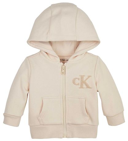 Calvin Klein Sæt - Cardigan/T-shirt/Shorts - Whitecap Gray