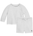 Calvin Klein Gaveæske - Bluse/Shorts - Strik - Ghost Grey