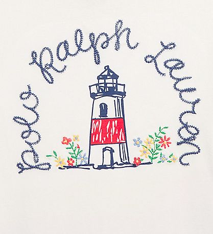Polo Ralph Lauren T-shirt - Watch Hill - Hvid m. Fyrtårn