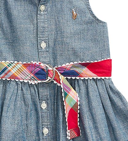 Polo Ralph Lauren Kjole m. Bloomers - Denim - Watch Hill - Blå