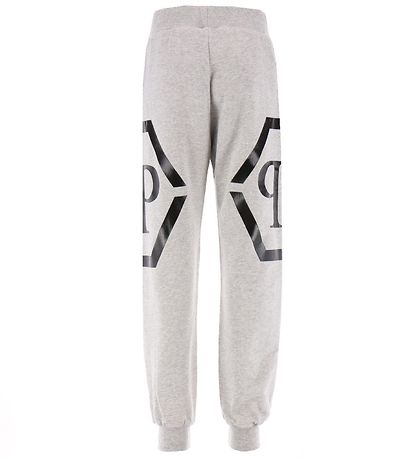 Philipp Plein Sweatpants - Gråmeleret m. Sort