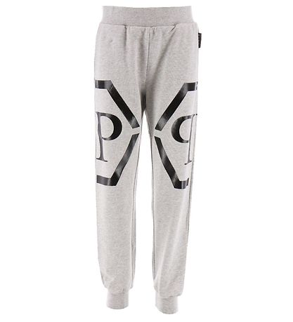 Philipp Plein Sweatpants - Gråmeleret m. Sort