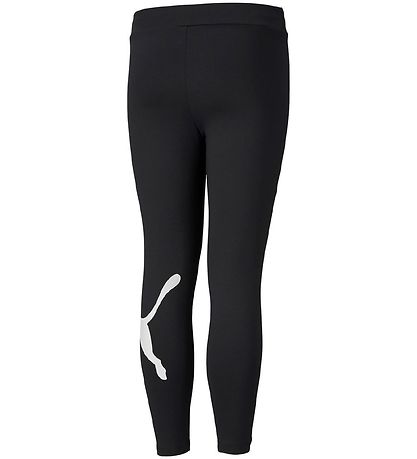 Puma Leggings - Active - Sort m.Hvid Logo