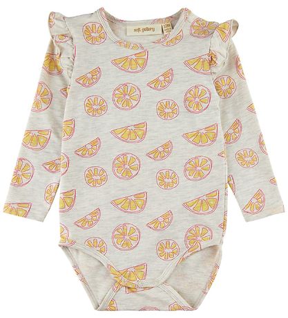 Soft Gallery Body L/Æ - SgFifi - Oranges - Light Grey Melange AO