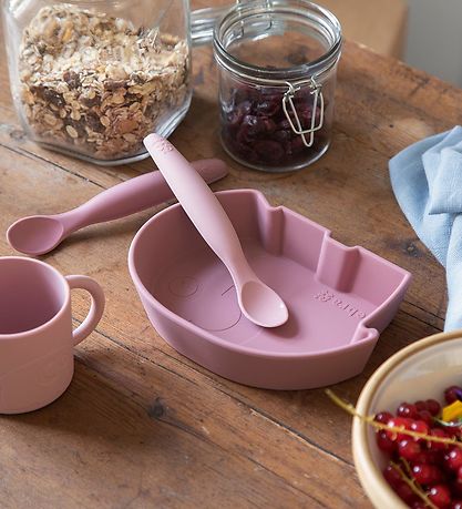 Sebra Skål - Silikone - Fanto - Vintage Rose