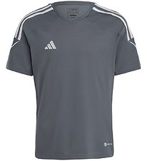 adidas Performance T-Shirt - TIRO 23 JSY Y - Grå/Hvid