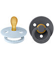 BIBS Colour Sutter - 2-pak - Str. 1 - Symmetrisk - Iron/Baby Blu