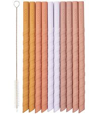 Liewood Sugerør - Silikone - 10 stk - Timoti - Yellow Mellow Mul