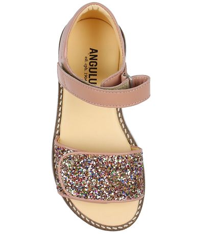 Angulus Sandaler - Mørk Fersken m. Glitter