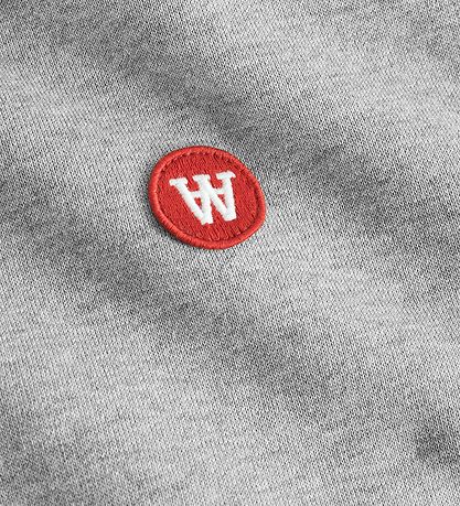 Wood Wood Hættetrøje - Ian - Grey Melange