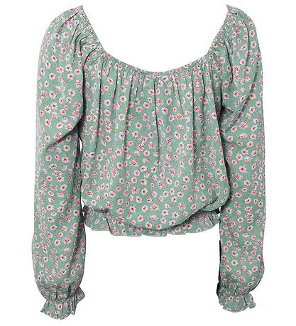 Hound Bluse - Flower - Grøn