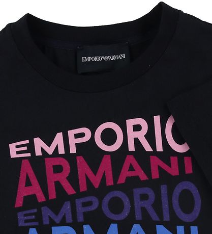 Emporio Armani T-shirt - Navy m. Print/Glimmer