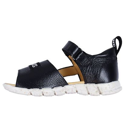 Angulus Sandal - Sort m. Logobånd