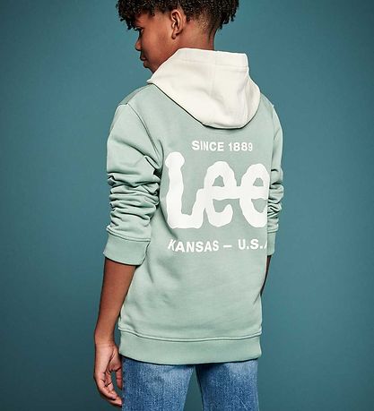 Lee Hættetrøje - Supercharged - Oversized - Blue Surf