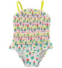 Stella McCartney Kids Badedragt - UV50+ - Ivory/Colourful