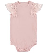 Stella McCartney Kids Body k/æ - Rosa m. Sølvprikker/Tyl