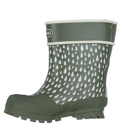 Viking Gummistøvler - Alv - Olive/White