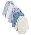 Petit Bateau Body l/æ - 5-pak - Blå/Hvid