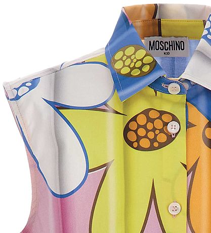 Moschino Skjorte - Pink/Blå/Gul