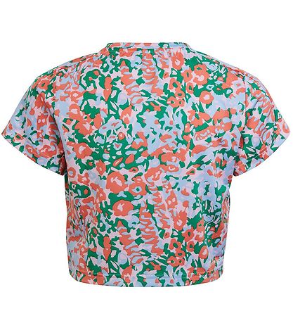 adidas Performance T-Shirt - G TR-ES AOP T - Blå/Grøn/Pink