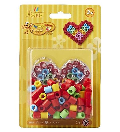 Hama Maxi Perlesæt - 100 stk. - Hjerte