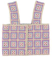 Stella McCartney Kids Top - Cropped - Hæklet - Sand/Lilla/Blå/Ro