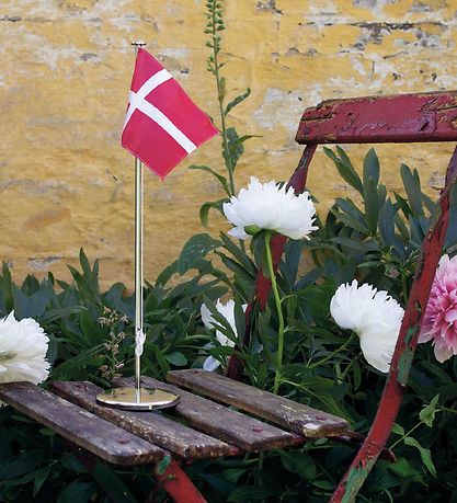 H.C. Andersen Bordflag - 38,5x10 cm - Stål m. Dannebrog